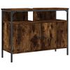 vidaXL Mobile Lavabo Bagno Rovere Fumo 80x30x60 cm Legno Multistrato