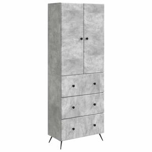 vidaXL Set di armadi 2 pcs Grigio Cemento 66 x 34,5 x 90 cm