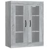 vidaXL Armadietto Pensile a Parete Grigio Sonoma 69,5x34x90 cm