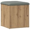 vidaXL Panca Portaoggetti Rovere Artigianale 42x42x45 cm in Truciolato