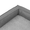 vidaXL Materasso Ergonomico per Cani 90x64 cm Pile Effetto Lino Grigio