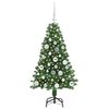 vidaXL Albero di Natale artificiale con 150 LED Verde 120 cm