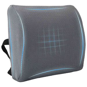 vidaXL Cuscino lombare Grigio Schiuma Memory 36 x 30 x 12 cm