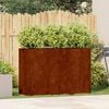 vidaXL Fioriera Arrugginita 120x40x80 cm in Acciaio Corten