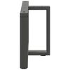 vidaXL Gambe per Tavolino da Caff&egrave; a Forma di T 2 pz Antracite 70x25x(42-43) cm Acciaio