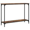 vidaXL Tavolino Consolle Rovere Fumo 101x30,5x75 cm Legno Multistrato