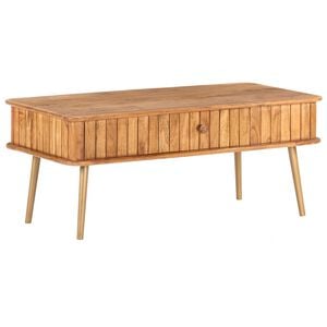 vidaXL Tavolino da Salotto 100x50x40 cm in Legno Massello di Acacia