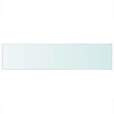 vidaXL Mensola in Vetro Trasparente 110x25 cm