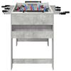 vidaXL Tavolo da Foosball Grigio cemento 125 x 60,5 x 80 cm