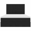 vidaXL Letto con contenitore e LED Nero 140 x 200 cm Velluto