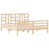 vidaXL Giroletto con Testiera Super King Size in Legno Massello