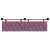 vidaXL Testata appesa Montaggio a parete Viola 170 x 55 x 7 cm Velluto