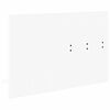 vidaXL Appendiabiti a muro Bianco 90 x 10 x 50 cm Legno multistrato