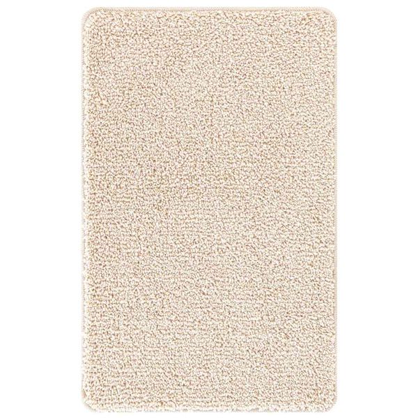 vidaXL Tappetino da bagno antiscivolo Crema 50 x 80 cm PP