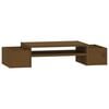 vidaXL Supporto per Monitor ambra 70x27,5x15 cm Legno Massello di Pino