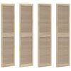 vidaXL Porta per Armadio con porta 4 pcs Naturale 201 x 2,1 x 49,5 cm