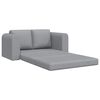 vidaXL Divano letto 60cm Grigio chiaro Tessuto