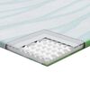 vidaXL Topper per materasso Bianco e Verde 90 x 200 cm