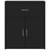 vidaXL Credenza Nero 60x31x70 cm in Legno Multistrato