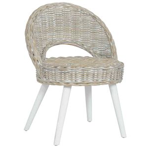 vidaXL Poltrona in Rattan Kubu Bianco
