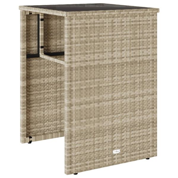 vidaXL Set da Bistrò 3 pz con Cuscini Grigio Chiaro in Polyrattan