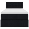 vidaXL Pouf Letto con Materasso e LED Nero 80x200cm in Tessuto