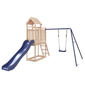 vidaXL Set da Gioco da Esterno in Legno Massello di Pino