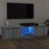 vidaXL Mobile Porta TV con Luci LED Grigio Sonoma 120x30x36 cm