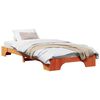vidaXL Struttura del letto Marrone cerato 90 x 190 cm Pino massello