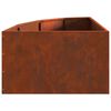 vidaXL Vaso d'angolo Ruggine 60 x 60 x 35 cm acciaio corten