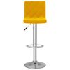 vidaXL Sgabelli da Bar 2 pz Giallo Senape in Velluto