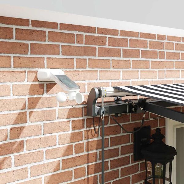 vidaXL Tenda Retrattile Automatica LED Antracite e Bianco 500x300 cm