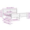 vidaXL Struttura del letto Grigio scuro 160 x 200 cm Pino massello