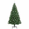 vidaXL Albero di Natale artificiale con 300 LED Verde 240 cm