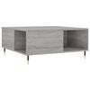 vidaXL Tavolino Salotto Grigio Sonoma 80x80x36,5 cm Legno Multistrato