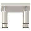 vidaXL Faretto da soffitto Nichel 26 x 26 x 16,5 cm Metallo