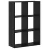 vidaXL Armadio per Libri 6 livelli 69,5 x 29 x 103,5 cm Rovere Nero