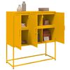 vidaXL Credenza Giallo Senape 100,5x39x107 cm in Acciaio