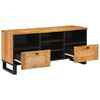 vidaXL Mobile TV Marrone 100 x 33 x 46 cm Legno di mango massello