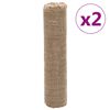vidaXL Rotoli in Iuta 2 pz 0,5x50 m 100% Iuta 200 gsm