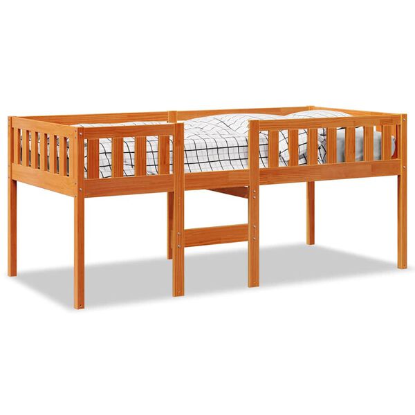 vidaXL Letto Bambini senza Materasso Marrone Cera 80x200 cm Legno Pino