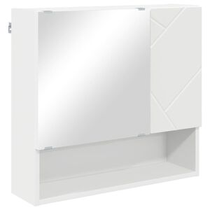 vidaXL Mobiletto per specchio Bianco 59 x 17 x 55 cm Legno multistrato