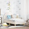 vidaXL Struttura letto per bambini con testata Crema 70 x 140 cm