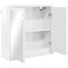 vidaXL Mobiletto per specchio da bagno Bianco Lucido 60 x 20 x 60 cm