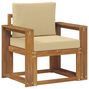 vidaXL Divano da esterno Legno di Acacia Massello e Poliestere