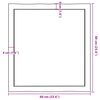 vidaXL Piano per Tavolo 60x60x(2-4) cm Rovere Non Trattato Bordi Vivi