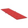 vidaXL Cuscino per Sdraio Rosso (75+105)x50x4 cm