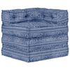 vidaXL Pouf Modulare Indaco in Tessuto