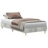 vidaXL Giroletto senza Materasso Grigio Cemento 90x190 cm Truciolato