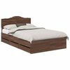 vidaXL Struttura del letto con cassetto Rovere Marrone 120 x 190 cm